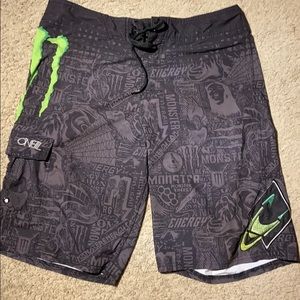 Rare O’Neil collaboration monster board shorts